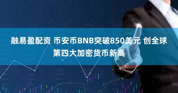 融易盈配资 币安币BNB突破850美元 创全球第四大加密货币新高
